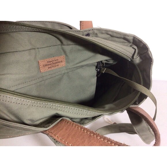 Fjallraven G-1000 Tote Bag Green Canvas Convertible Backpack - Picture 5 of 9